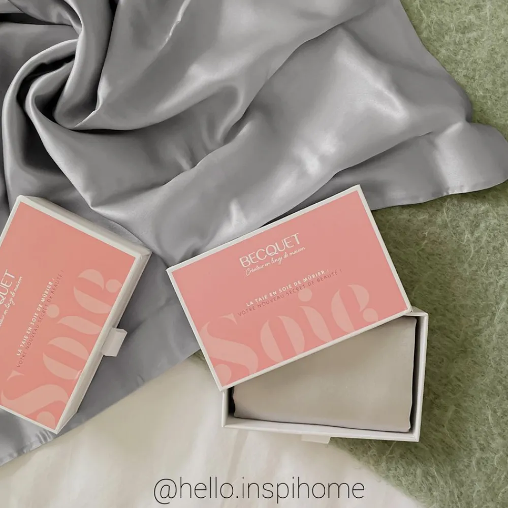 Becquet Taie d'oreiller soie et satin< Beauté, Bien-Être|Beauté, Bien-Être