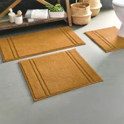 Becquet Tapis de bain coton à rayures - 1800 g/m²< Tapis De Bain, Tapis De Douche|Les Matières