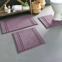 Becquet Tapis de bain coton à rayures - 1800 g/m²< Tapis De Bain, Tapis De Douche|Les Matières
