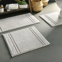 Becquet Tapis de bain coton à rayures - 1800 g/m²< Tapis De Bain, Tapis De Douche|Les Matières