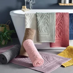 Becquet Tapis de bain décor jacquard - 1500 g/m²< Beauté, Bien-Être|Beauté, Bien-Être