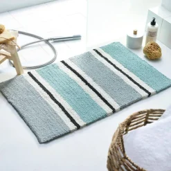 Becquet Tapis de bain double épaisseur jeu de rayures - CRÉATION< Tapis De Bain, Tapis De Douche