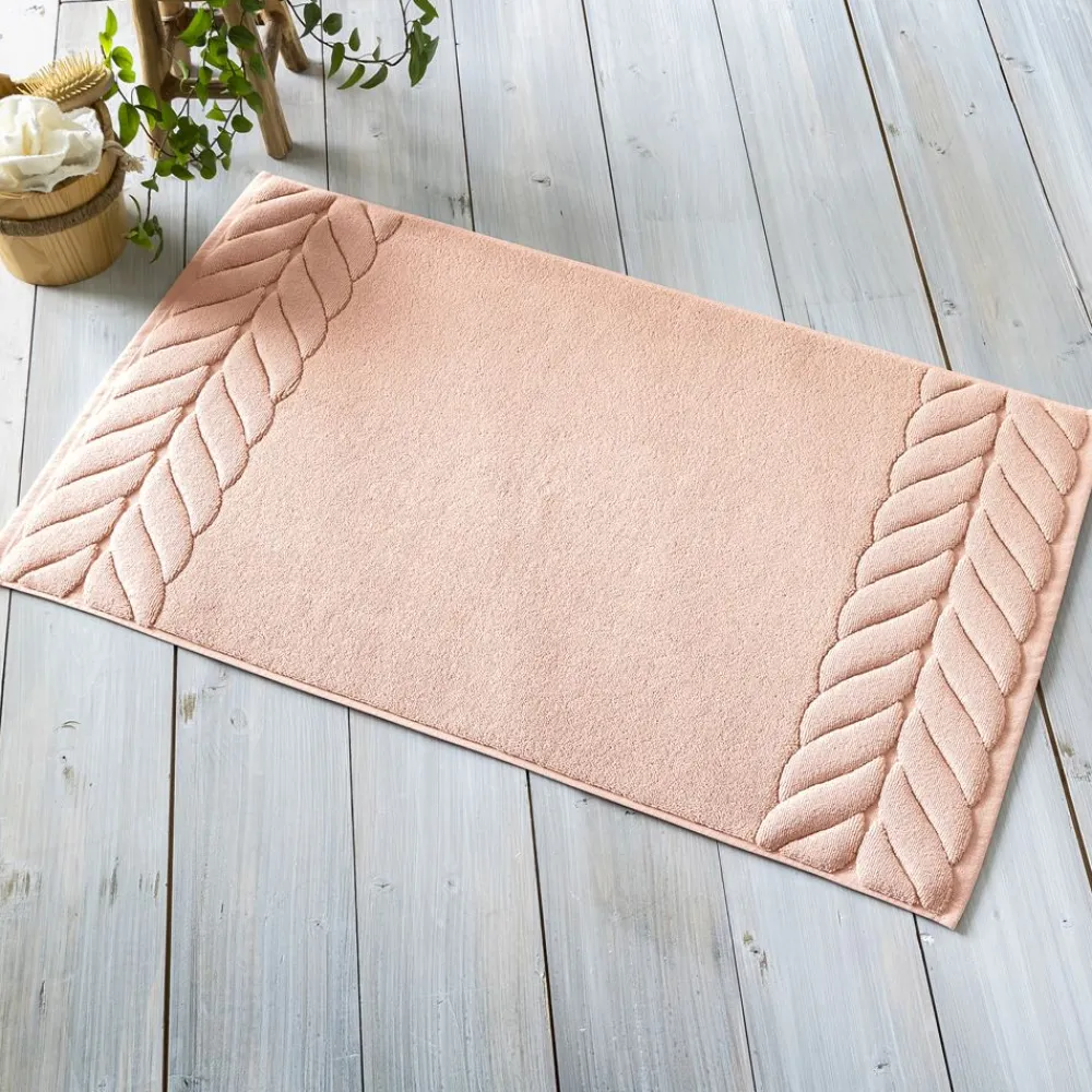 Becquet Tapis de bain en coton motif tresse< Tapis De Bain, Tapis De Douche|Les Matières