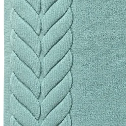 Becquet Tapis de bain en coton motif tresse< Tapis De Bain, Tapis De Douche|Les Matières