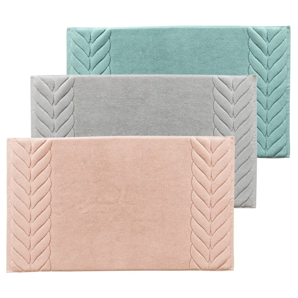 Becquet Tapis de bain en coton motif tresse< Tapis De Bain, Tapis De Douche|Les Matières
