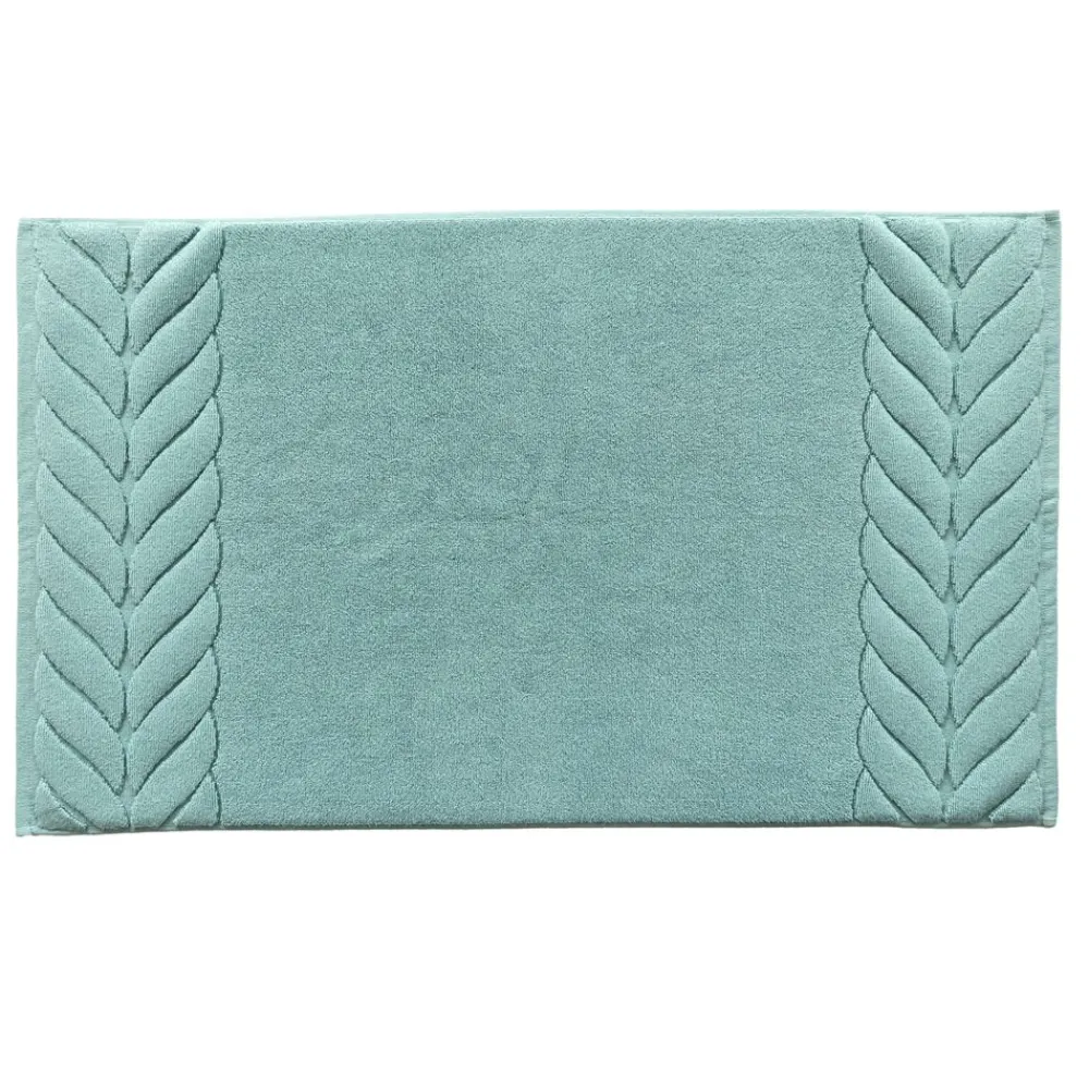 Becquet Tapis de bain en coton motif tresse< Tapis De Bain, Tapis De Douche|Les Matières