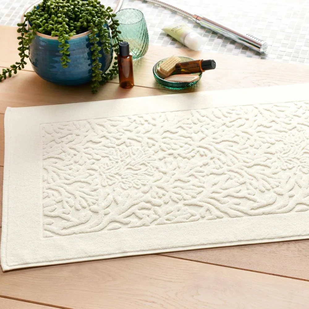 Becquet Tapis de bain motif coraux - 800 g/m² - CRÉATION< Tapis De Bain, Tapis De Douche