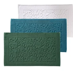Becquet Tapis de bain, motif feuillage - 800 g/m²< Tapis De Bain, Tapis De Douche|Les Matières