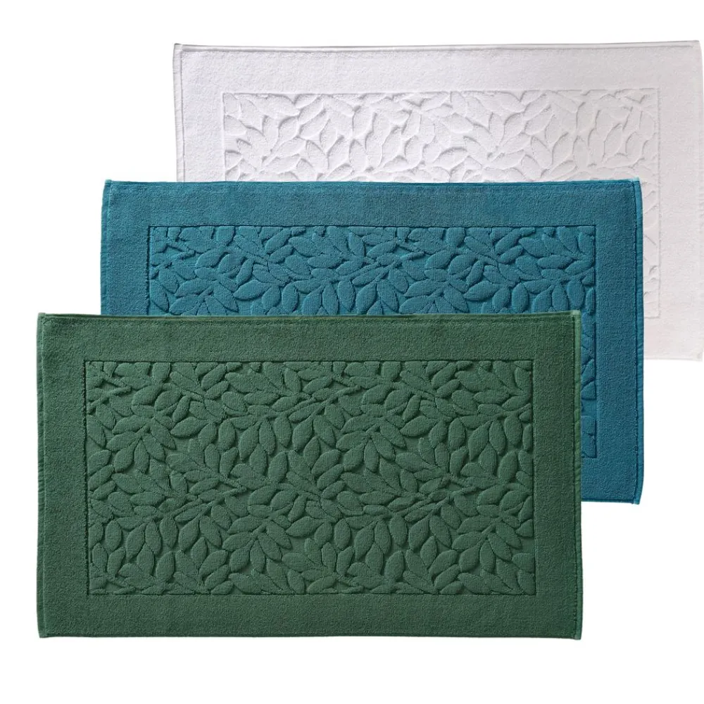 Becquet Tapis de bain, motif feuillage - 800 g/m²< Tapis De Bain, Tapis De Douche|Les Matières