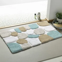 Becquet Tapis de bain motif galets - 2900 g/m² - CRÉATION< Tapis De Bain, Tapis De Douche|Les Matières