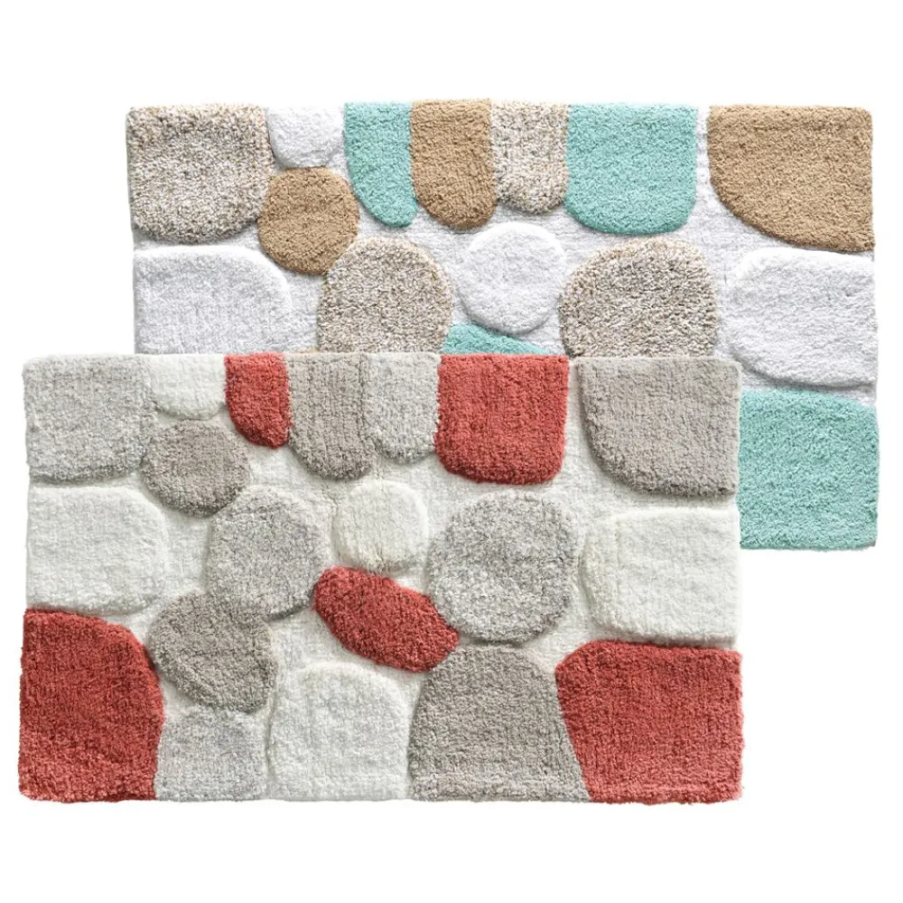 Becquet Tapis de bain motif galets - 2900 g/m² - CRÉATION< Tapis De Bain, Tapis De Douche|Les Matières