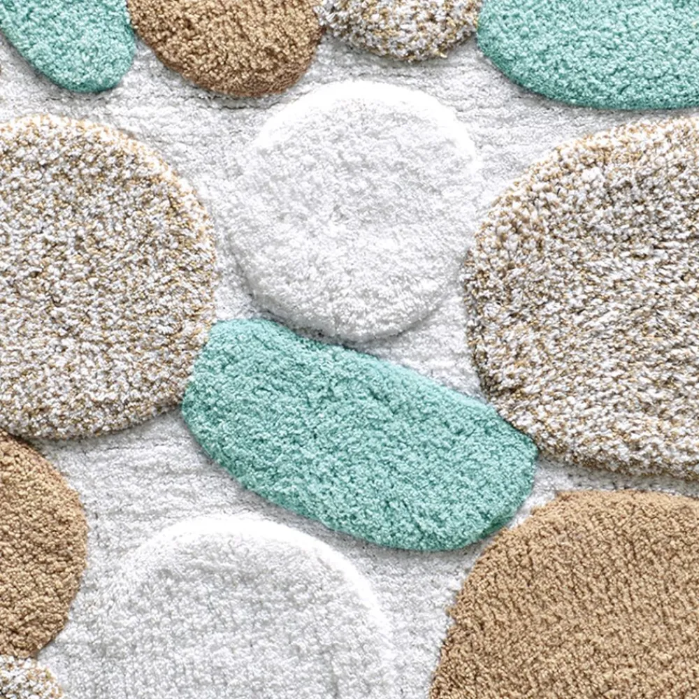 Becquet Tapis de bain motif galets - 2900 g/m² - CRÉATION< Tapis De Bain, Tapis De Douche|Les Matières