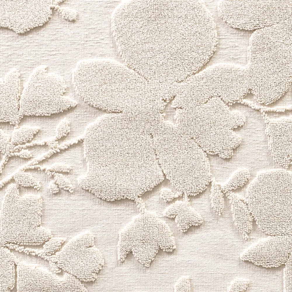 Becquet Tapis de bain motif végétal en relief - 1000 g/m² - CRÉATION< Tapis De Bain, Tapis De Douche|Les Matières