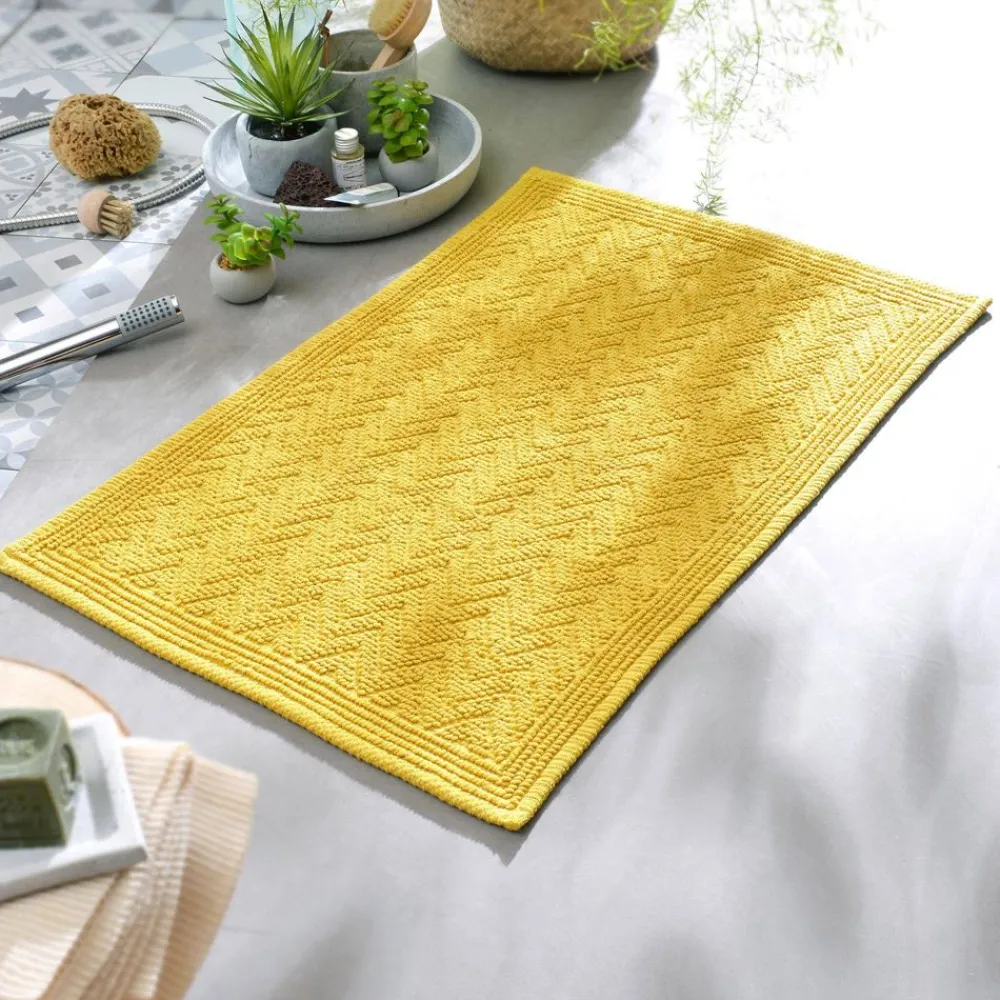 Becquet Tapis de bain motif zig-zag - 1500 g/m²< Tapis De Bain, Tapis De Douche|Les Matières