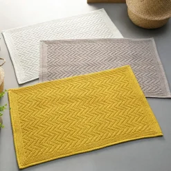 Becquet Tapis de bain motif zig-zag - 1500 g/m²< Tapis De Bain, Tapis De Douche|Les Matières