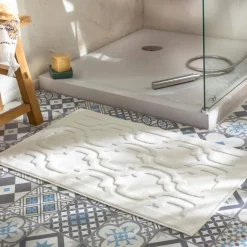 Becquet Tapis de bain motifs géométriques - 940 g/m²< Tapis De Bain, Tapis De Douche