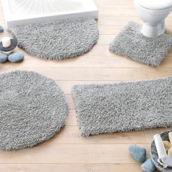 Becquet Tapis de bain pur coton longues mèches - 1500 g/m²< Tapis De Bain, Tapis De Douche|Les Matières
