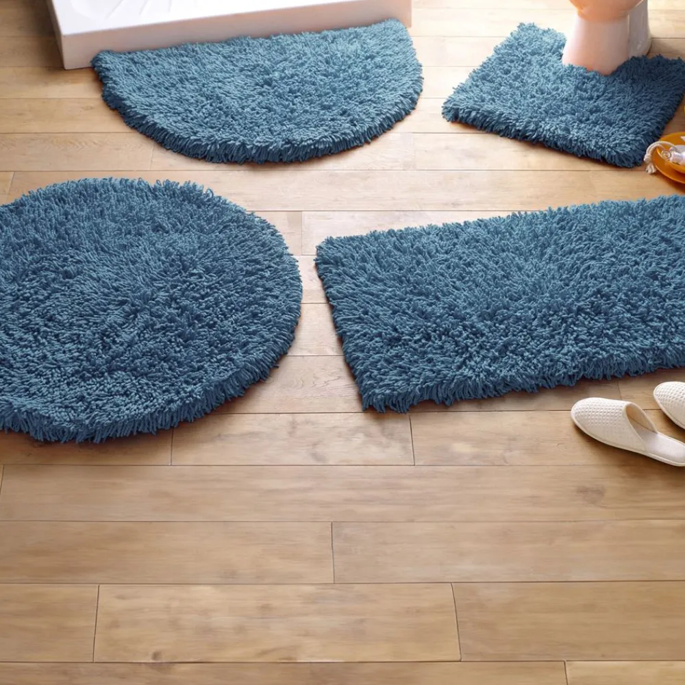 Becquet Tapis de bain pur coton longues mèches - 1500 g/m²< Tapis De Bain, Tapis De Douche|Les Matières