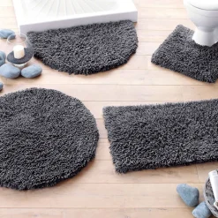 Becquet Tapis de bain pur coton longues mèches - 1500 g/m²< Tapis De Bain, Tapis De Douche|Les Matières