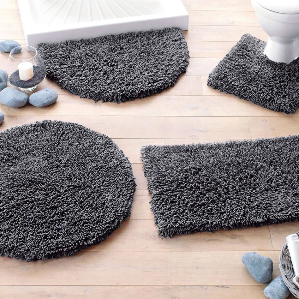 Becquet Tapis de bain pur coton longues mèches - 1500 g/m²< Tapis De Bain, Tapis De Douche|Les Matières