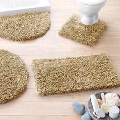 Becquet Tapis de bain pur coton longues mèches - 1500 g/m²< Tapis De Bain, Tapis De Douche|Les Matières