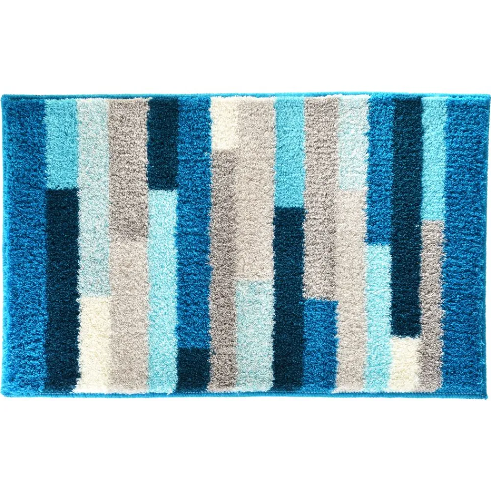 Becquet Tapis de bain rayé multicolore -1800 g/m²< Tapis De Bain, Tapis De Douche