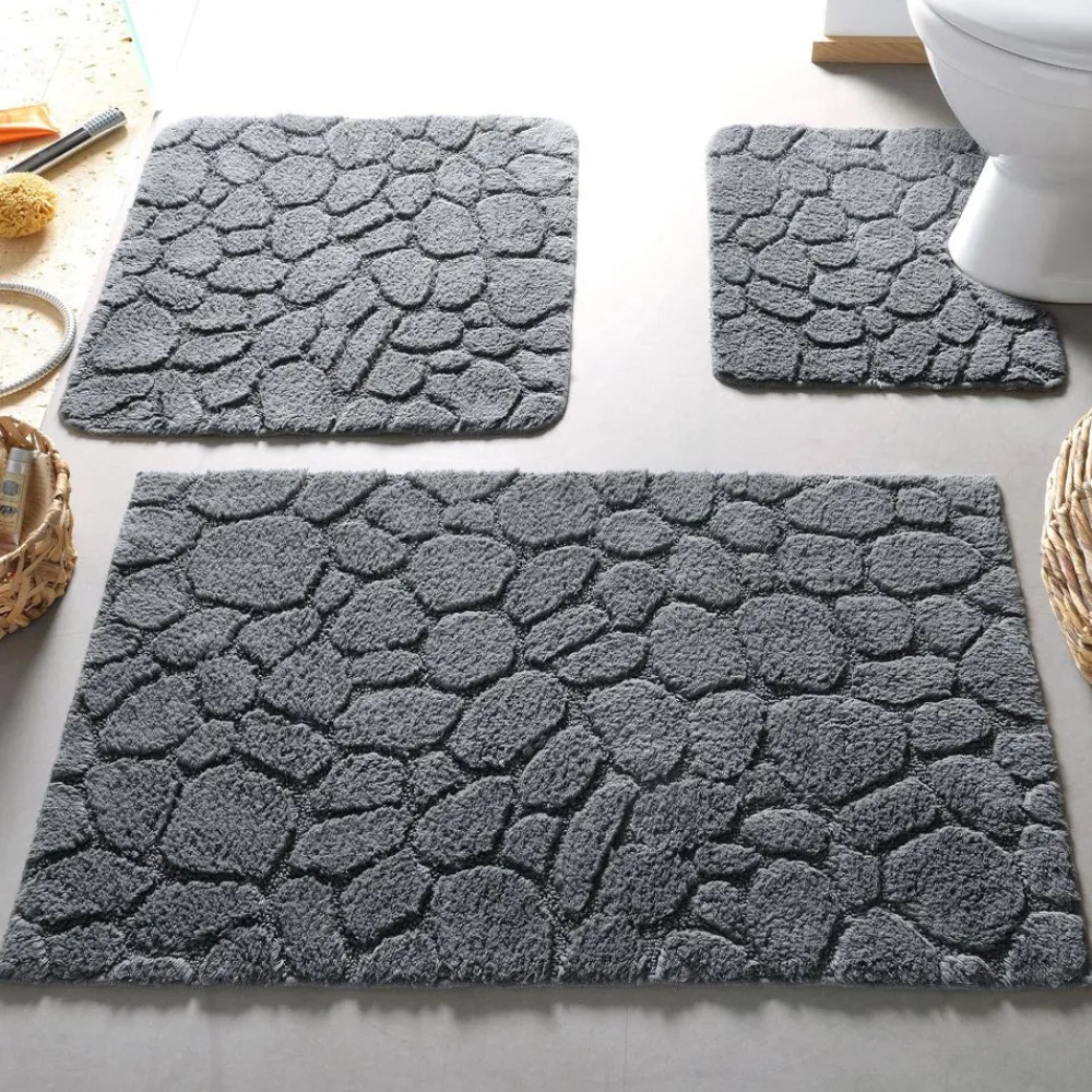 Becquet Tapis de bain relief galets - 1550 g/m2< Tapis De Bain, Tapis De Douche|Les Matières