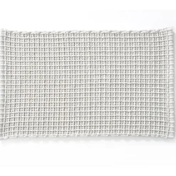 Becquet Tapis de bain tressé bi-matière coton/fil chenille - Doux et absorbant< Tapis De Bain, Tapis De Douche|Les Matières