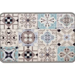 Becquet Tapis de cuisine motif carreaux de ciment< Tapis D'Entrée, Tapis De Cuisine|Idées Cuisine