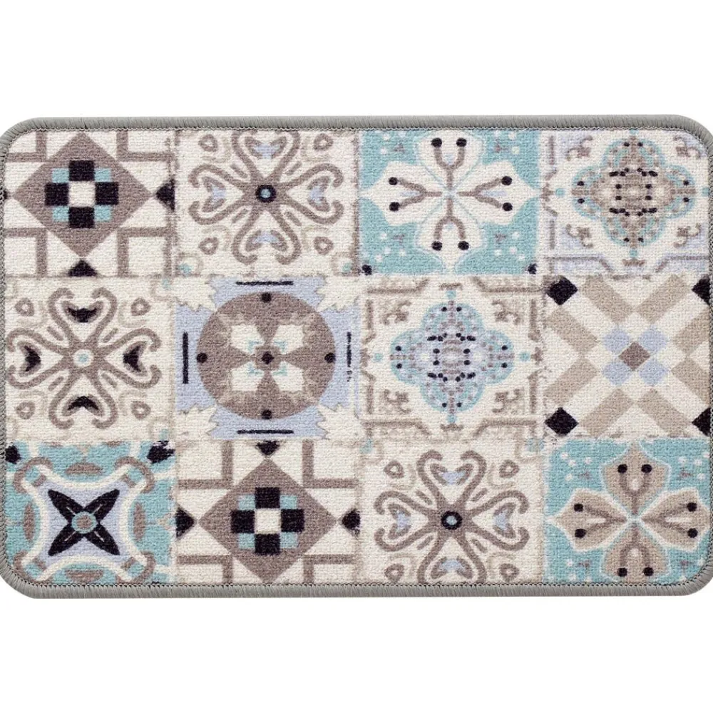 Becquet Tapis de cuisine motif carreaux de ciment< Tapis D'Entrée, Tapis De Cuisine|Idées Cuisine