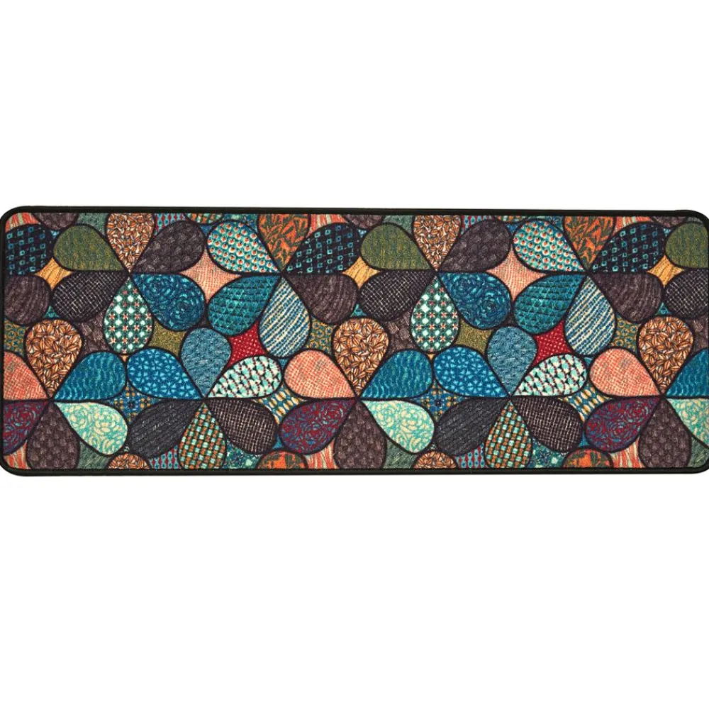 Becquet Tapis de cuisine motif fleurs stylisées< Tapis D'Entrée, Tapis De Cuisine|Idées Cuisine