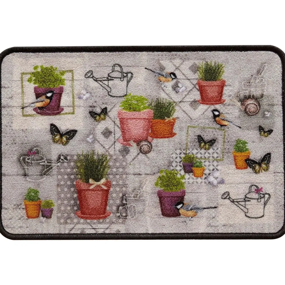 Becquet Tapis de cuisine motif plantes< Tapis D'Entrée, Tapis De Cuisine|Idées Cuisine