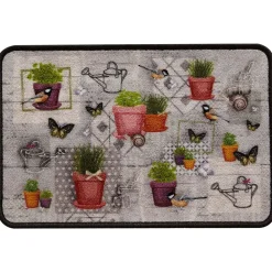 Becquet Tapis de cuisine motif plantes< Tapis D'Entrée, Tapis De Cuisine|Idées Cuisine