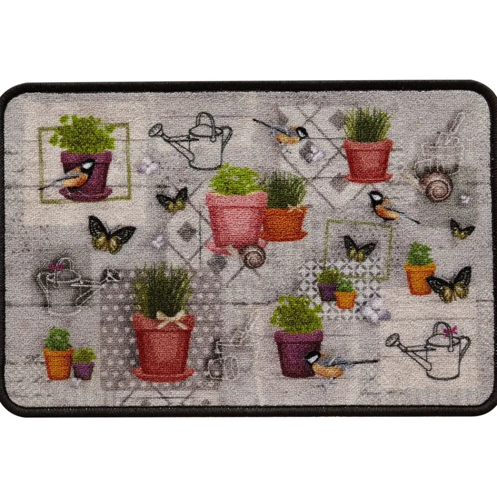 Becquet Tapis de cuisine motif plantes< Tapis D'Entrée, Tapis De Cuisine|Idées Cuisine