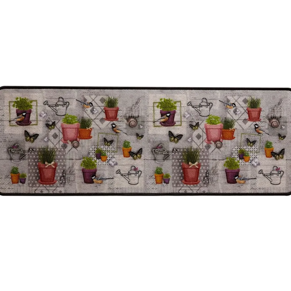 Becquet Tapis de cuisine motif plantes< Tapis D'Entrée, Tapis De Cuisine|Idées Cuisine