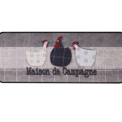 Becquet Tapis de cuisine poules< Tapis D'Entrée, Tapis De Cuisine|Idées Cuisine