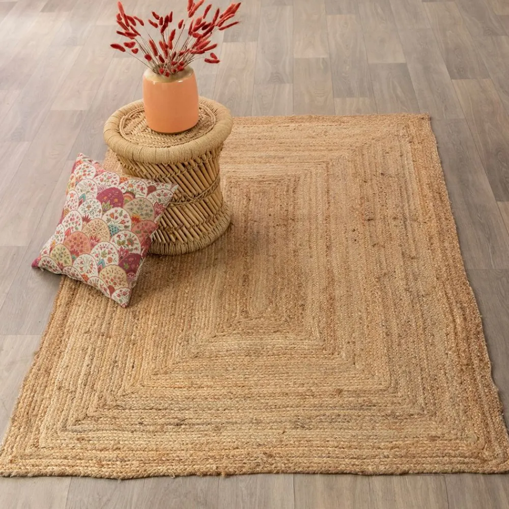 Becquet Tapis en jute< Rideau Et Déco Textile|Tapis