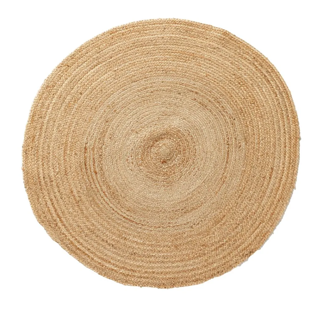 Becquet Tapis rond en jute< Rideau Et Déco Textile|Tapis