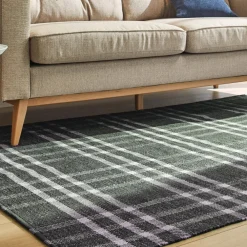 Becquet Tapis tissé style tartan< Rideau Et Déco Textile|Tapis