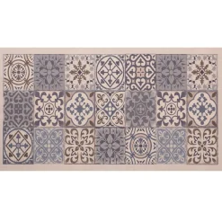 Becquet Tapis vinyle carreaux de ciment< Tapis D'Entrée, Tapis De Cuisine
