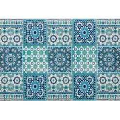 Becquet Tapis vinyle effet mosaïque< Tapis D'Entrée, Tapis De Cuisine