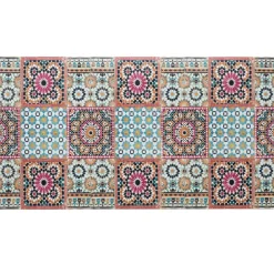 Becquet Tapis vinyle effet mosaïque< Tapis D'Entrée, Tapis De Cuisine