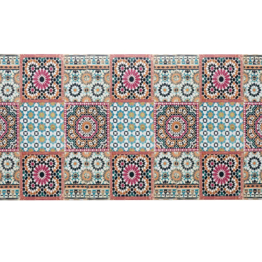 Becquet Tapis vinyle effet mosaïque< Tapis D'Entrée, Tapis De Cuisine