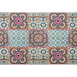 Becquet Tapis vinyle effet mosaïque< Tapis D'Entrée, Tapis De Cuisine