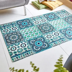 Becquet Tapis vinyle effet mosaïque< Tapis D'Entrée, Tapis De Cuisine