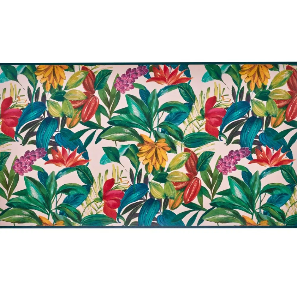 Becquet Tapis vinyle fleurs multicolores - CRÉATION< Tapis D'Entrée, Tapis De Cuisine