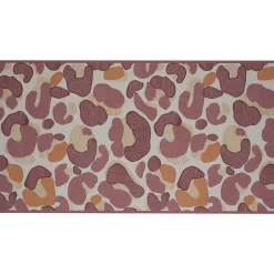 Becquet Tapis vinyle motif léopard rose - CRÉATION< Tapis D'Entrée, Tapis De Cuisine