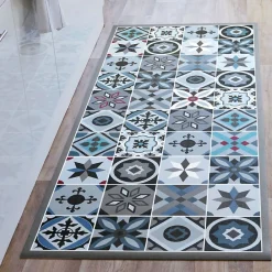 Becquet Tapis vinyle style carreaux de ciment< Tapis D'Entrée, Tapis De Cuisine