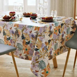 Becquet Toilé cirée motif fleurs colorées< Toile Cirée|Nappe Fantaisie