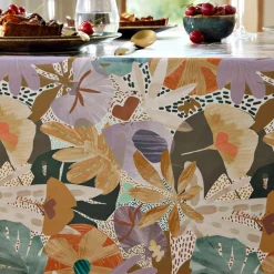 Becquet Toilé cirée motif fleurs colorées< Toile Cirée|Nappe Fantaisie